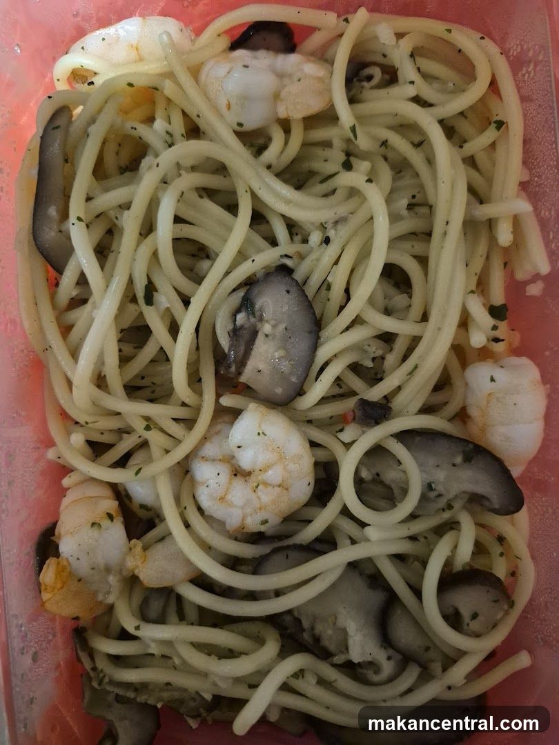 Shrimp and Mushroom Pasta