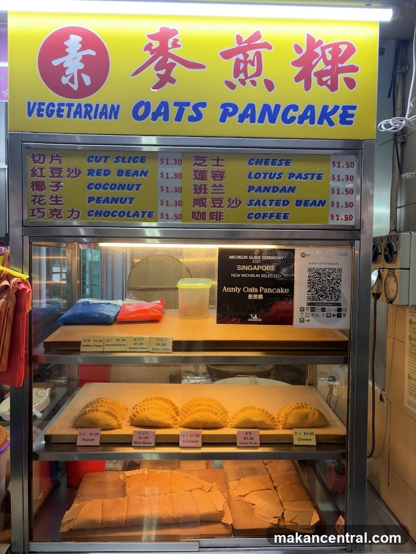 Vegetarian Oats Pancake Menu