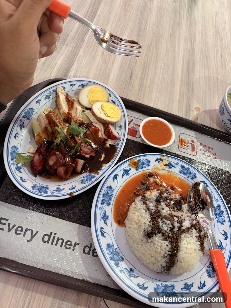 Hainanese Chicken Rice and Char Siew Rice