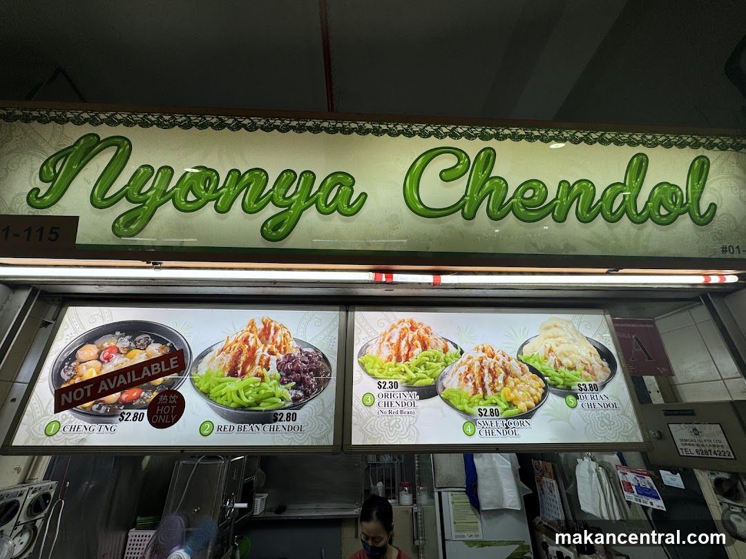 Nyonya Chendol Menu
