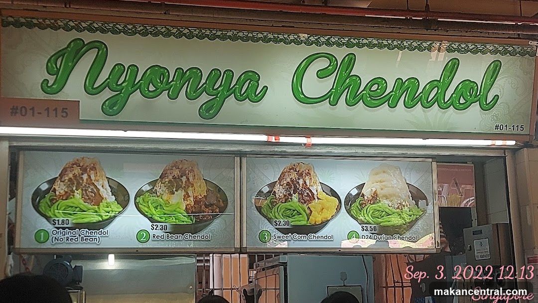Nyonya Chendol Menu