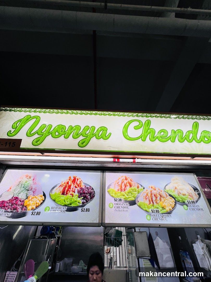 Nyonya Chendol Menu
