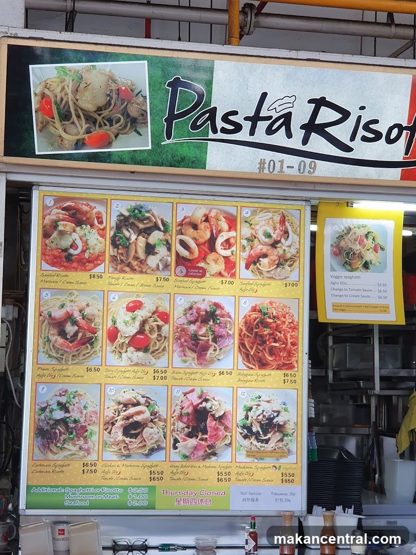 Pasta Risotto Menu