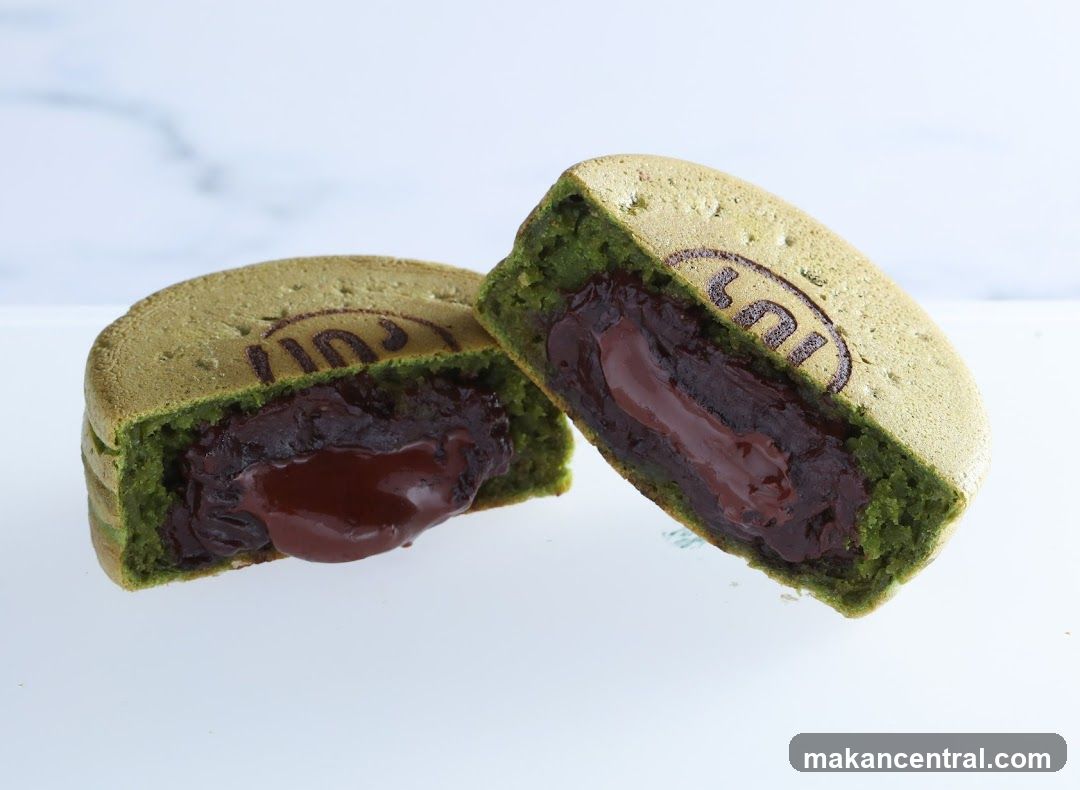Matcha and Chocolate Filled Pastry
