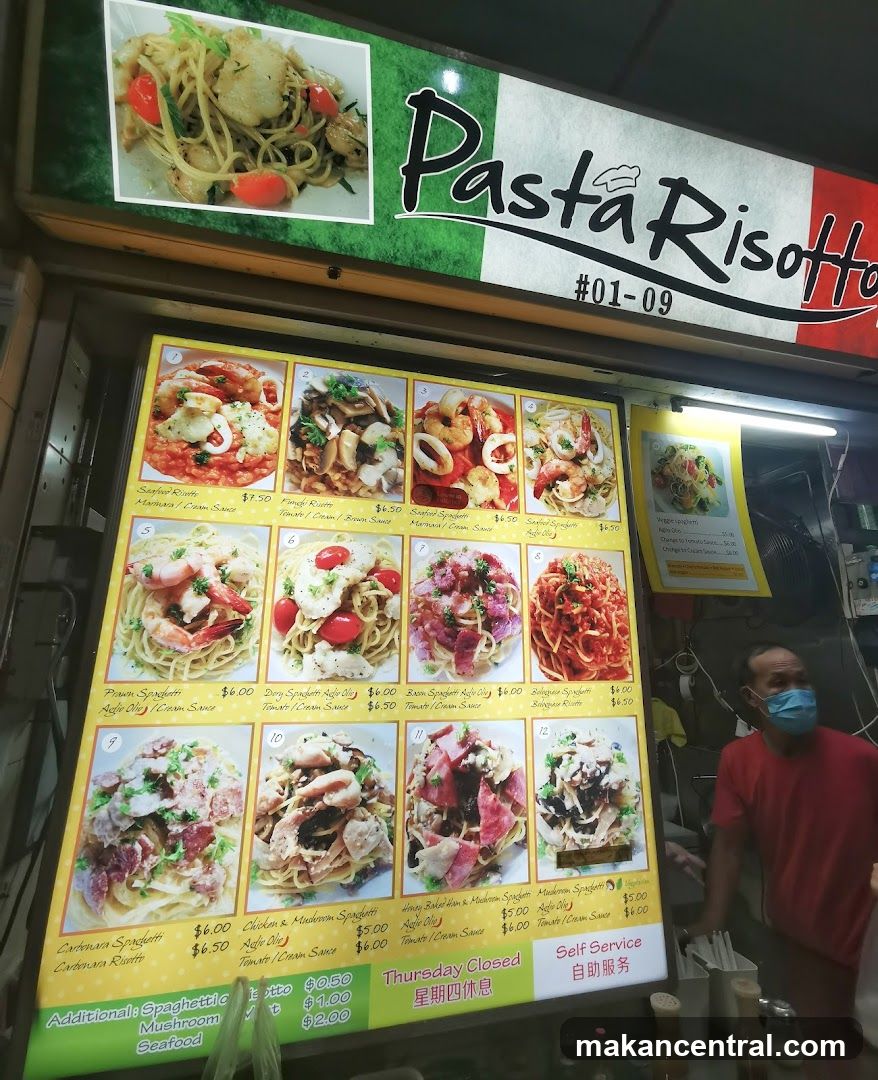 Pasta Risotto Menu