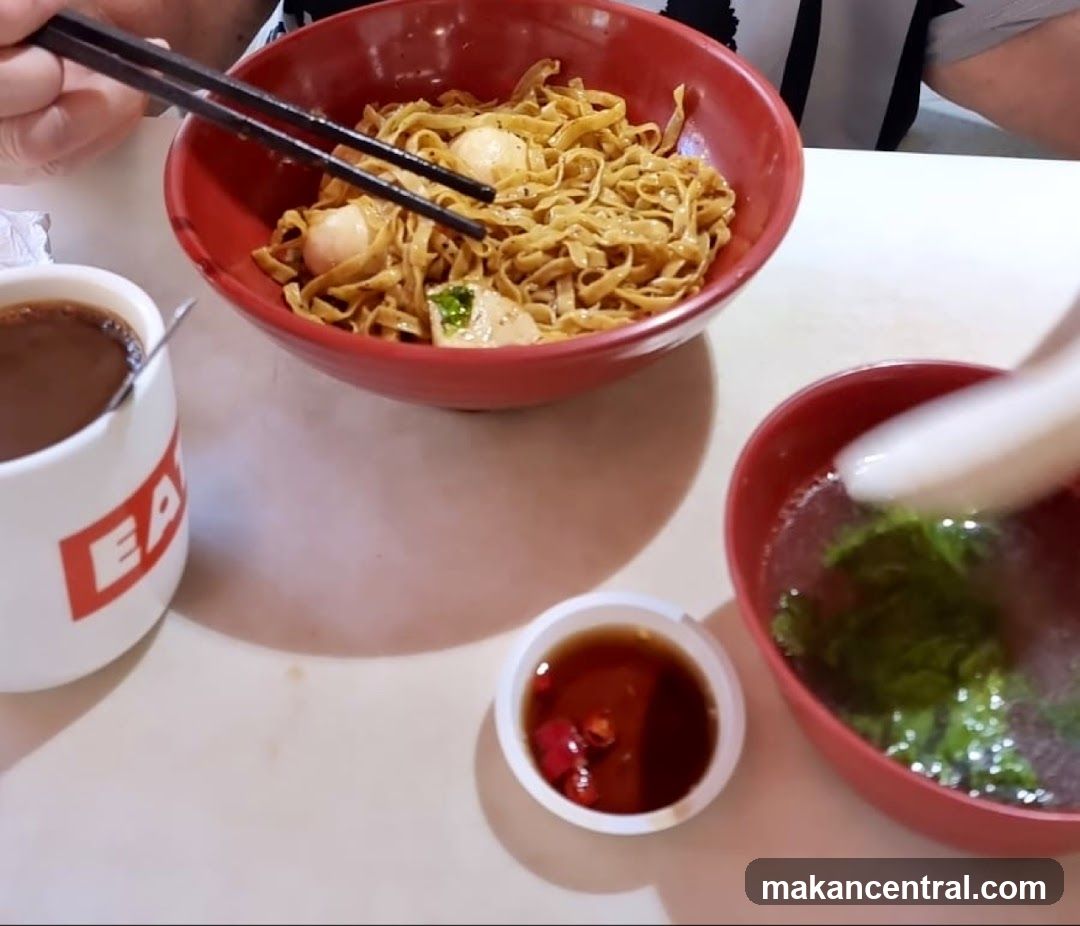 Noodle Dish with Sides