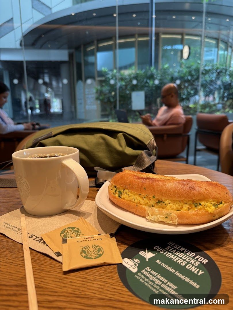 Starbucks Coffee and Sandwich