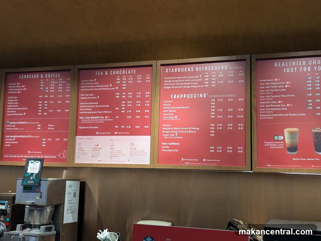 Starbucks Menu