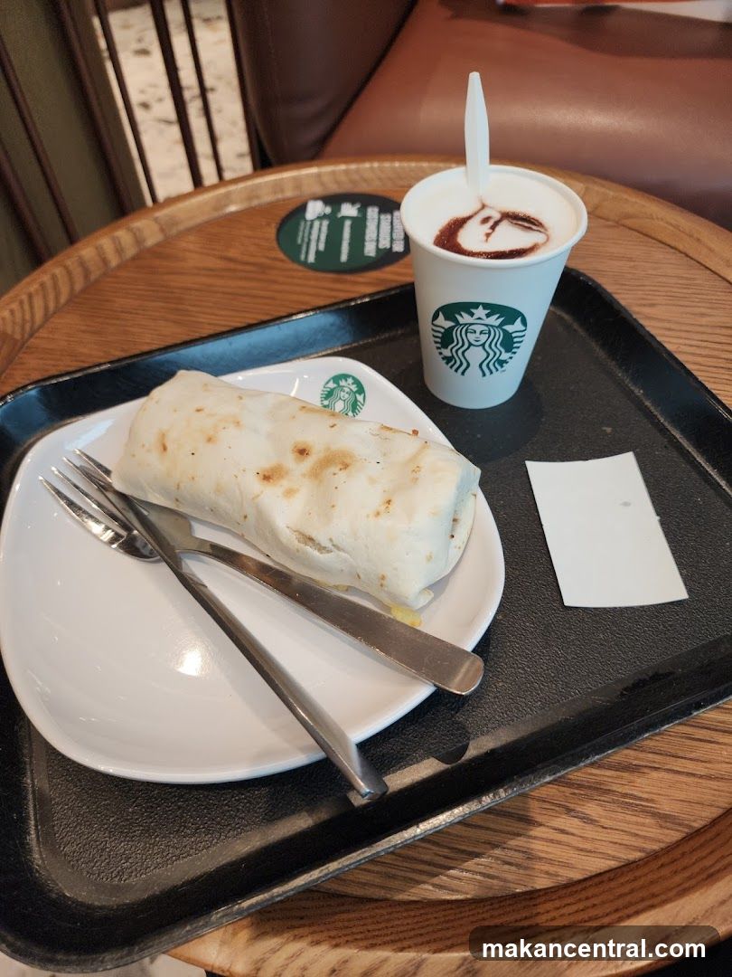 Starbucks Coffee and Wrap