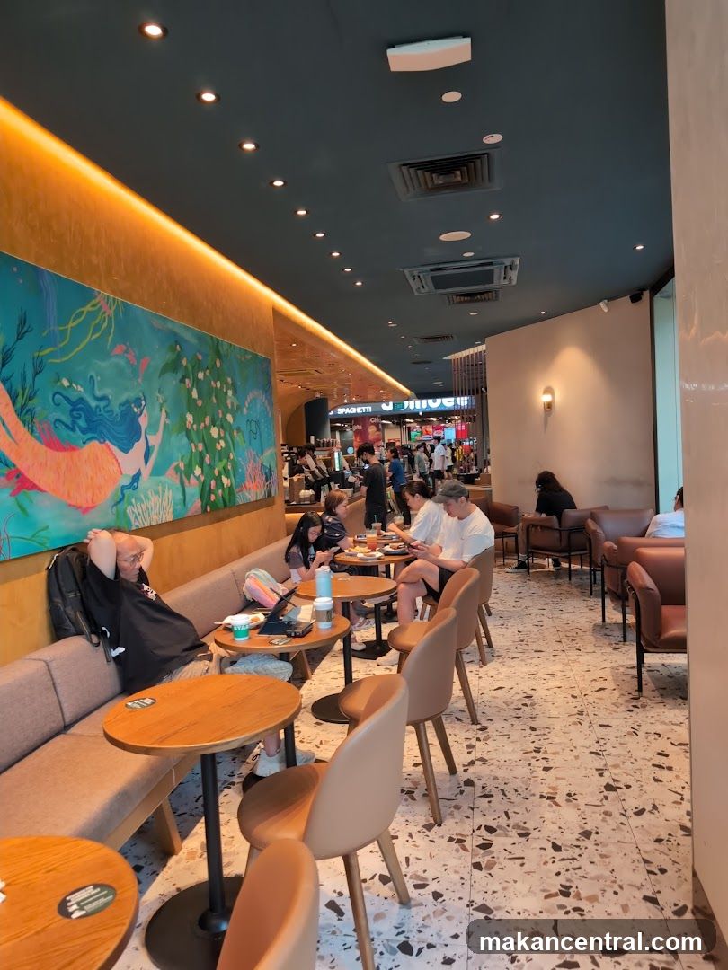 Cafe Interior with Patrons