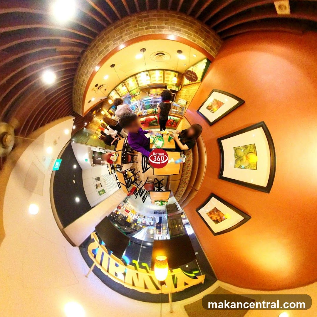 Interior of a Subway restaurant