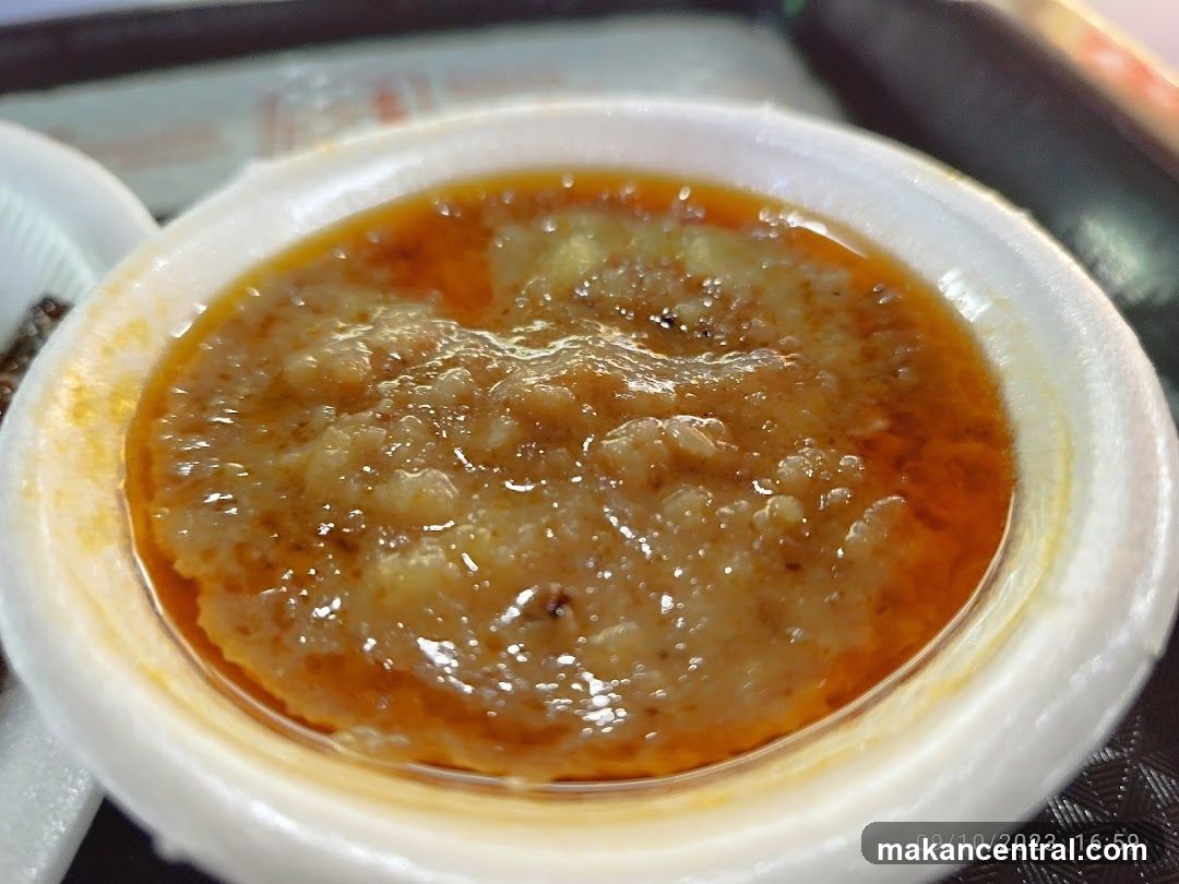 Close-up of a small bowl of food