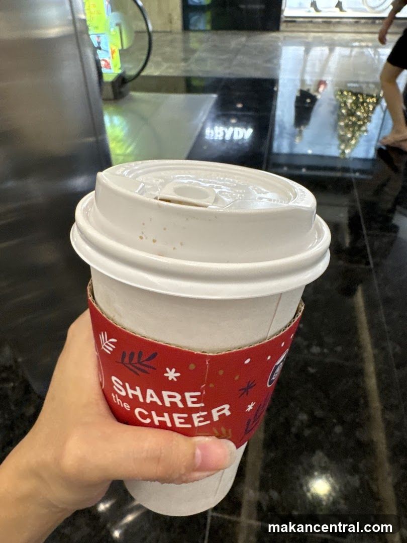 Coffee Cup with Holiday Sleeve