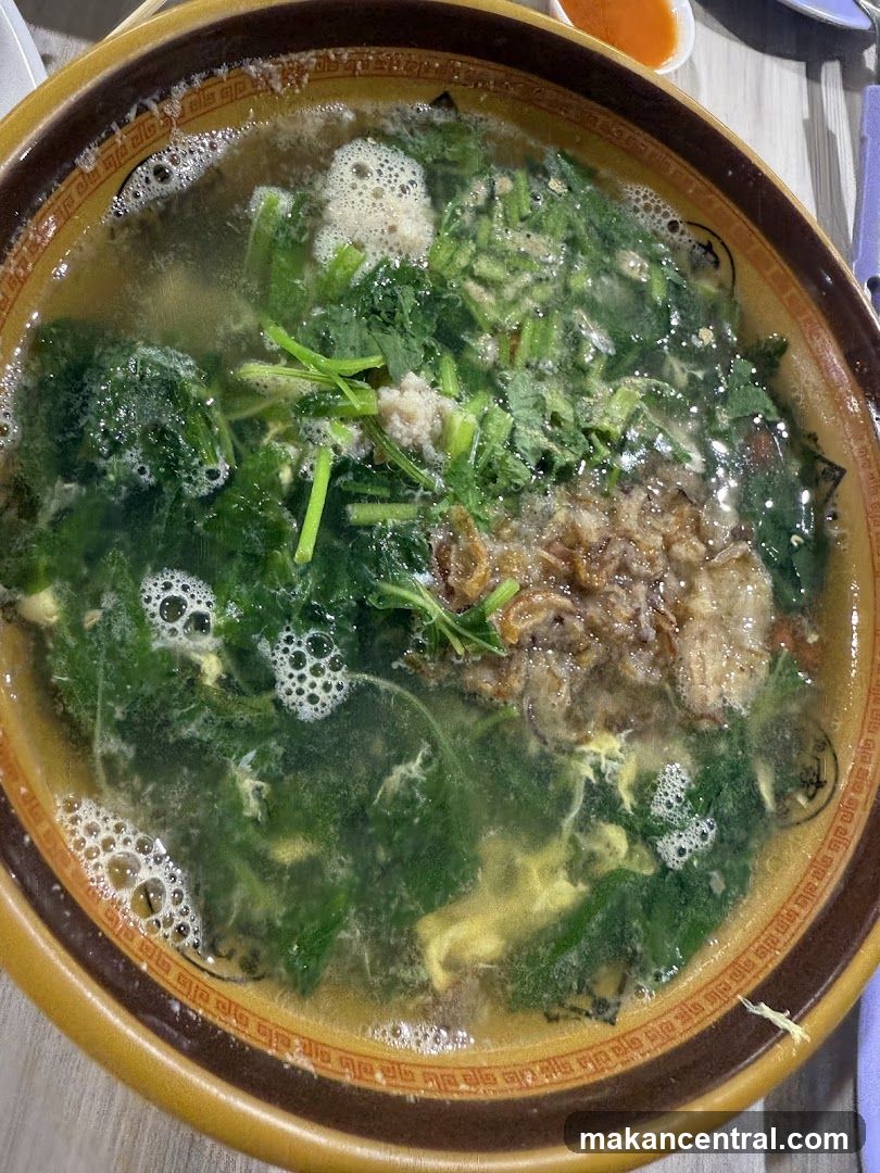 Soup with Greens and Egg