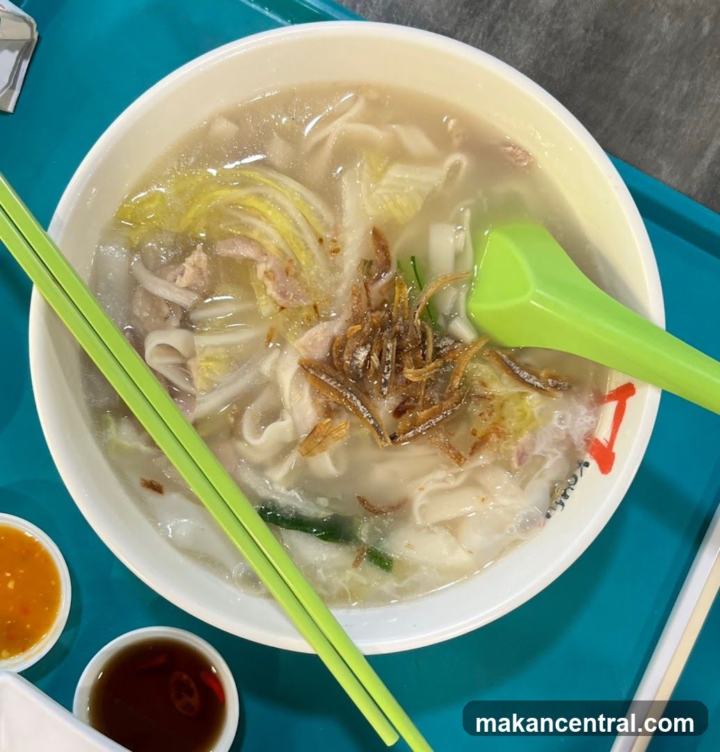 Noodle Soup with Anchovies