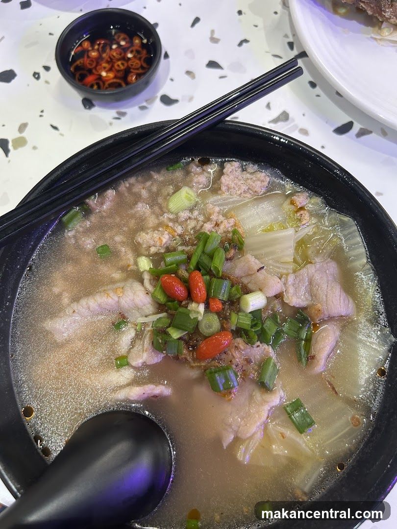 Noodle Soup with Pork and Vegetables