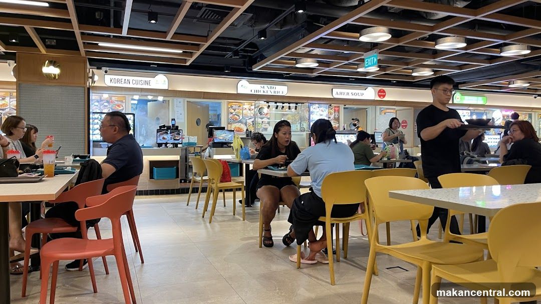 Food court with various cuisine stalls