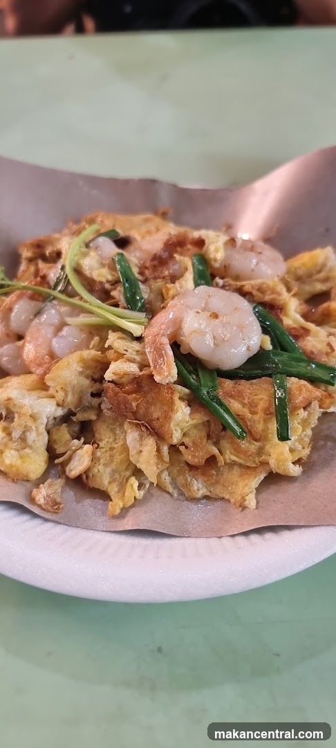 Omelet with Shrimp and Scallions