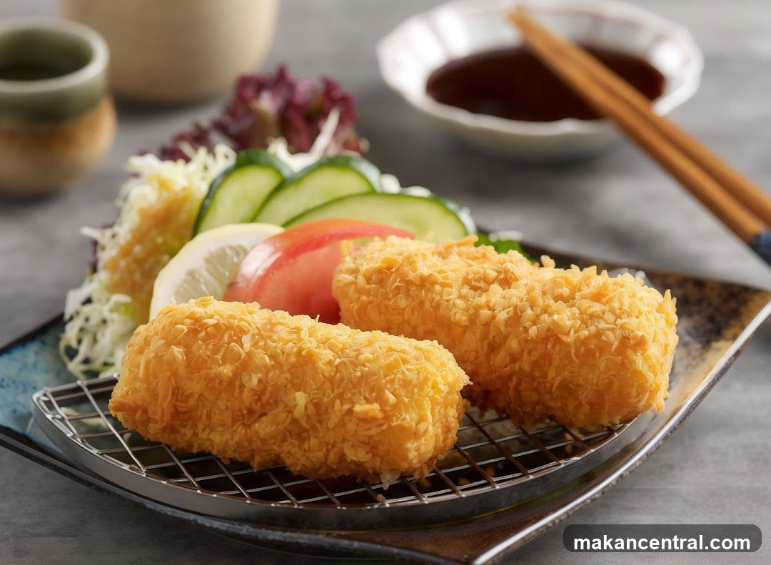 Fried Fish Sticks with Salad