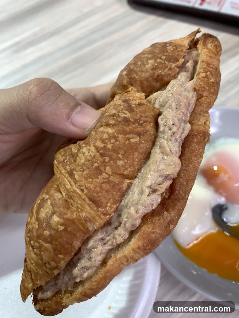 Croissant Sandwich with Soft-Boiled Eggs