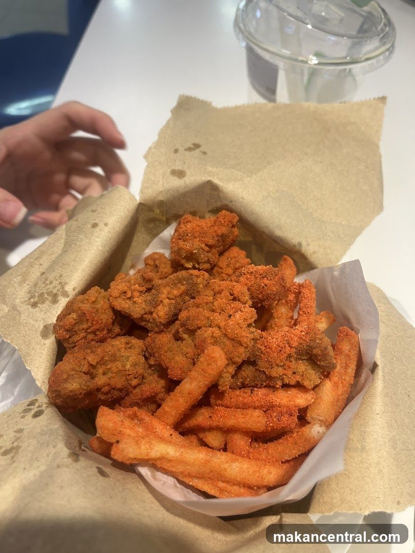 Fried Chicken Bites and Fries