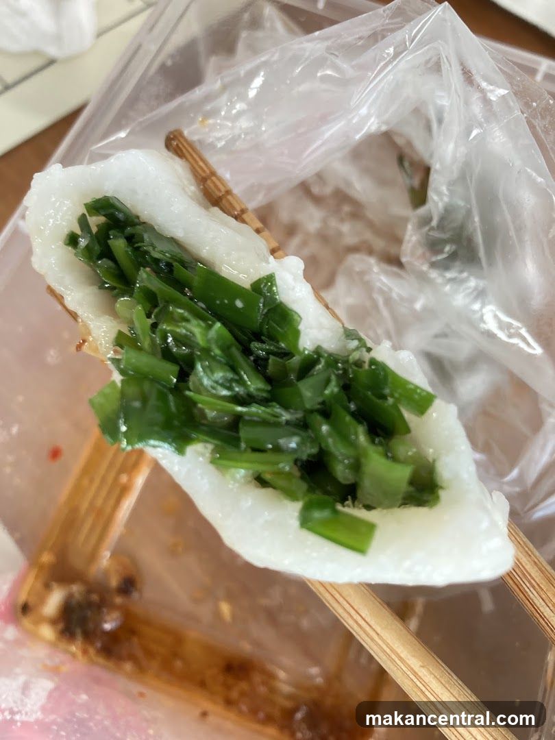 Food Item with Green Filling