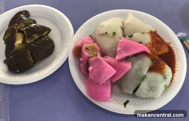 Steamed Dumplings and Eggplant