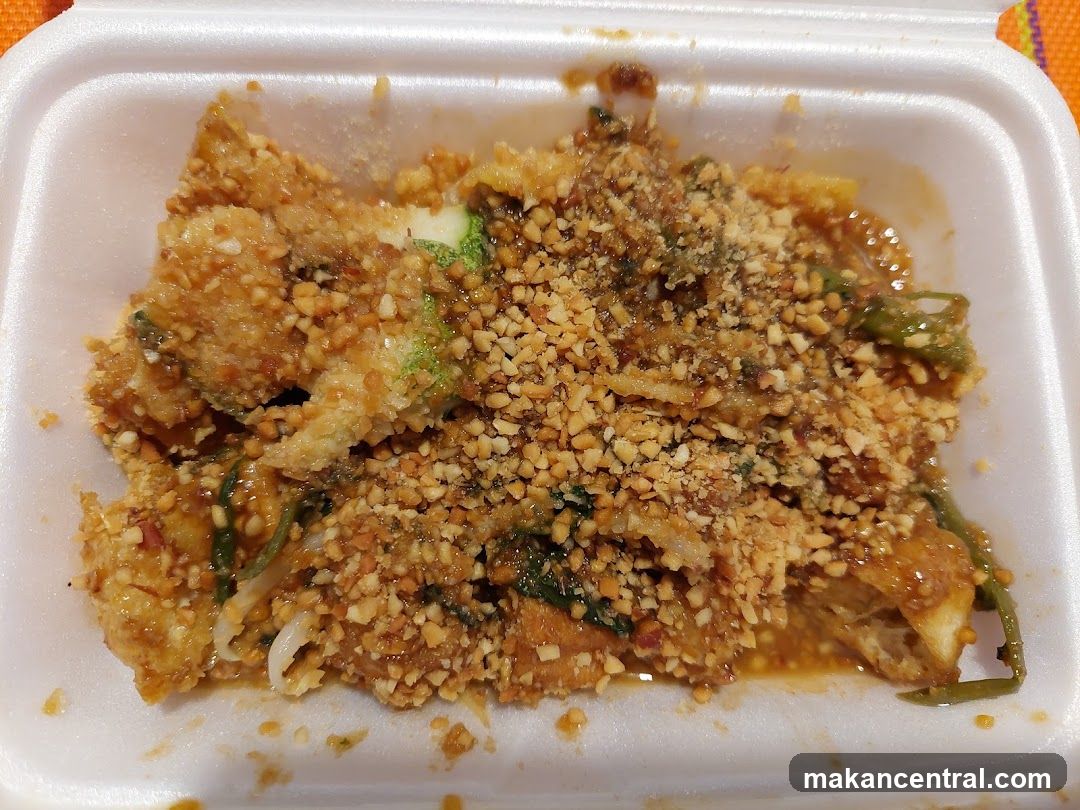 Fried Tofu with Peanut Sauce
