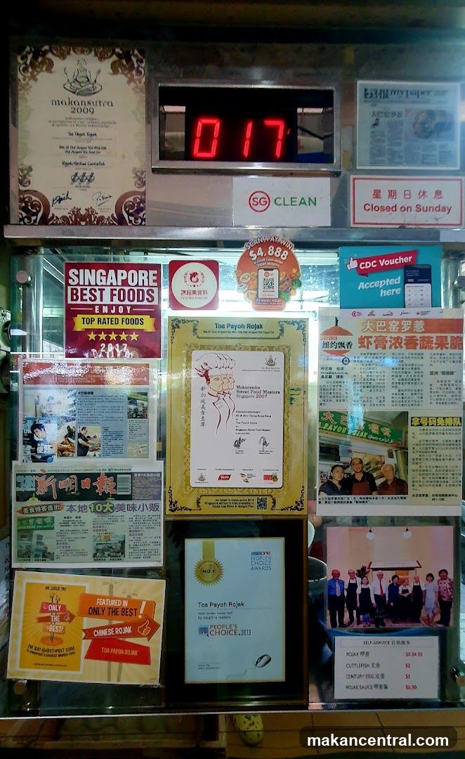 Food Stall Awards and Menu