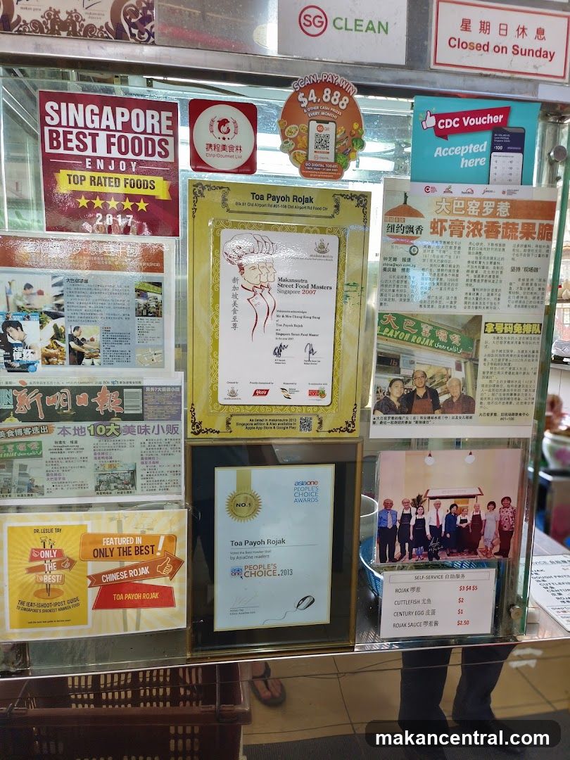 Food Stall Awards and Menu