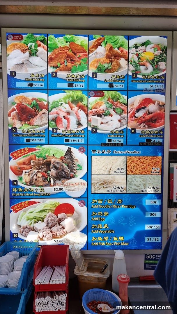 Fish Soup Menu