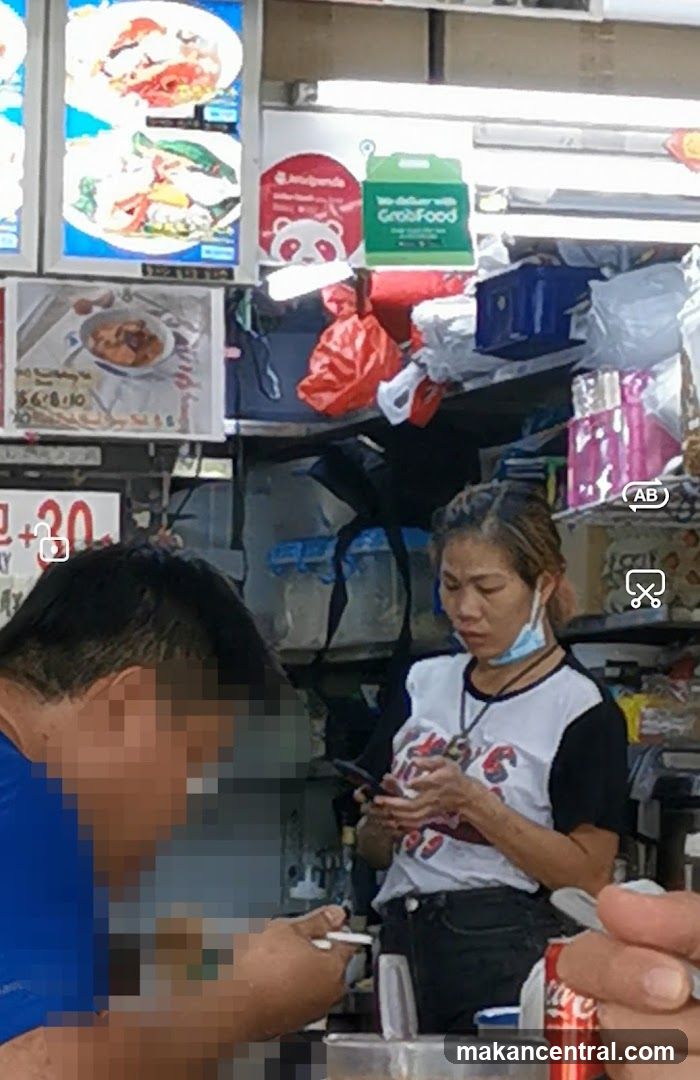 Food Stall with Delivery Service Logos