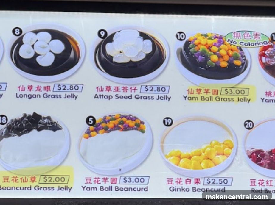 Dessert Menu