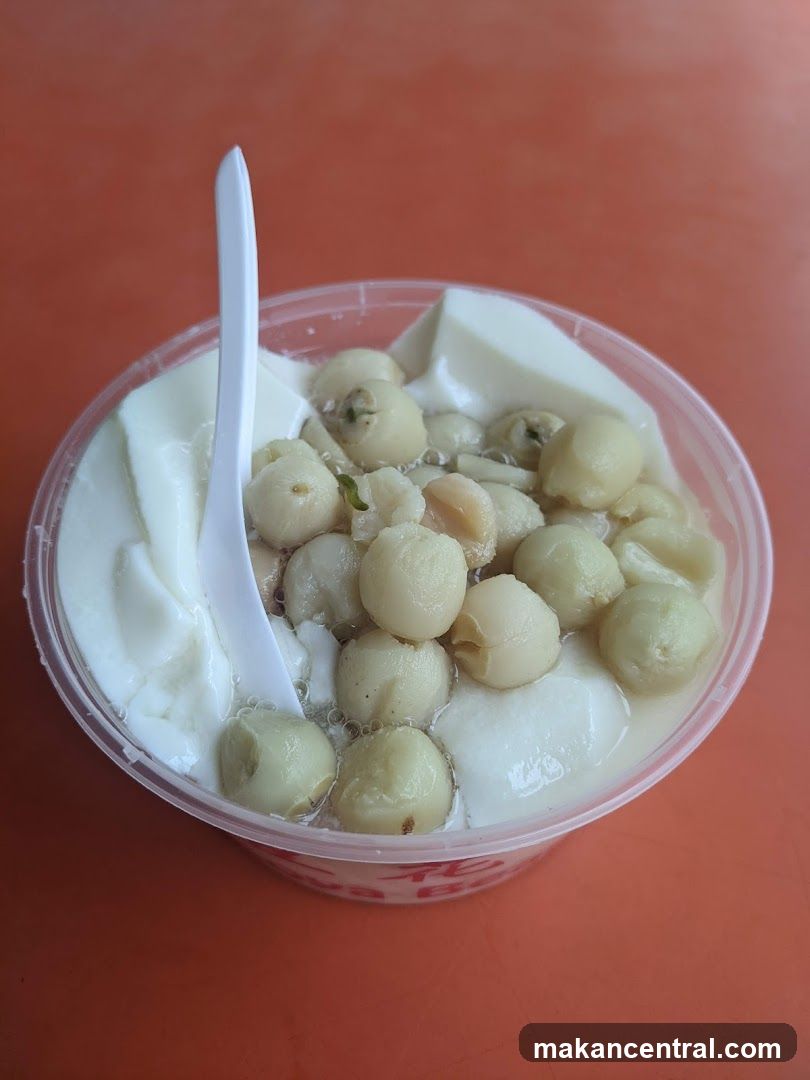 Tofu Pudding with Lotus Seeds
