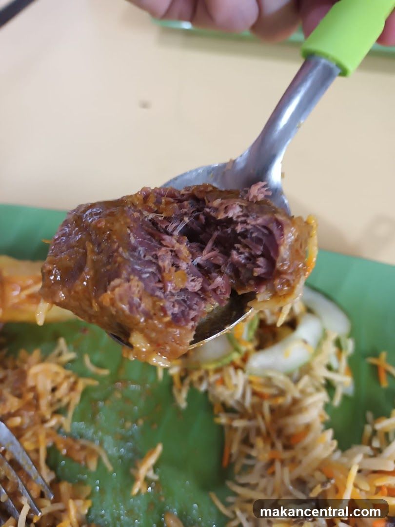 Close-up of Biryani with Meat