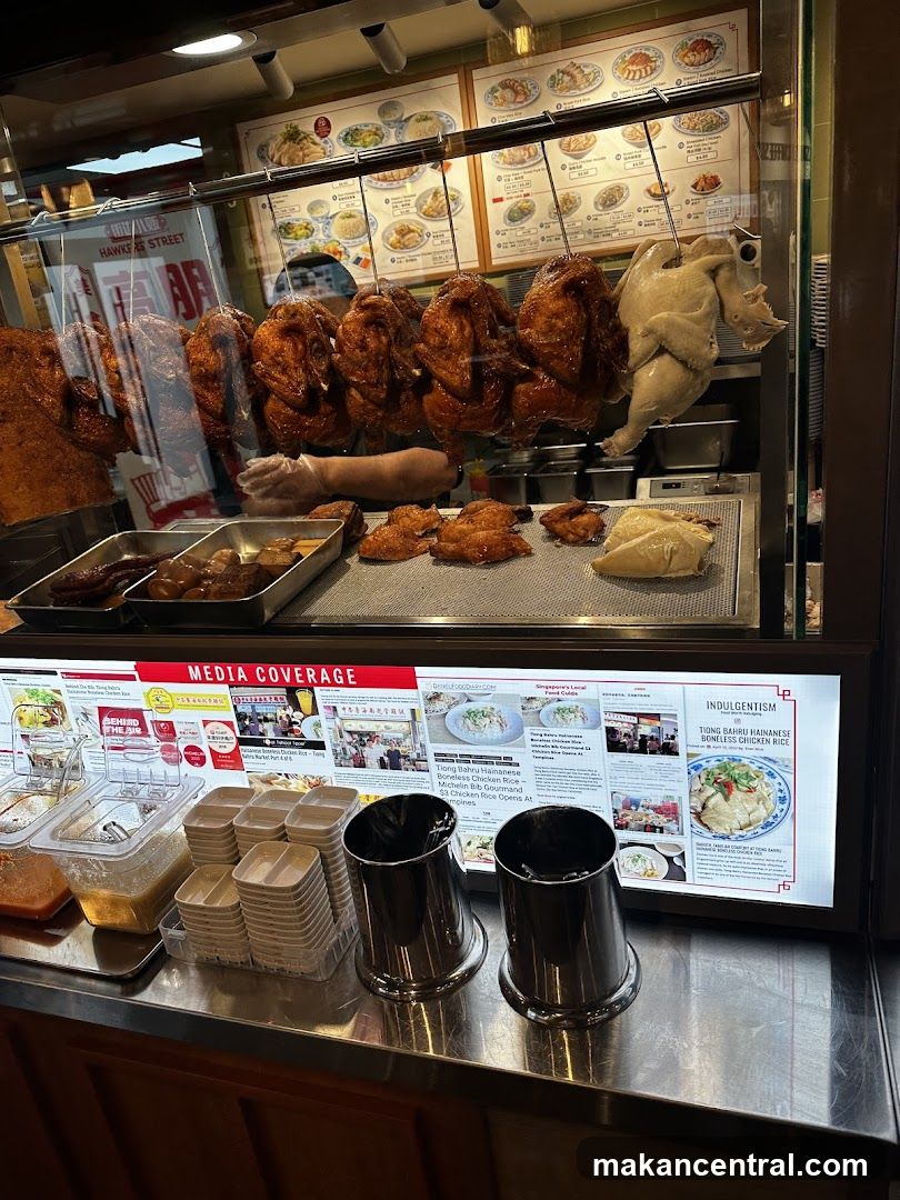 Hainanese Chicken Rice Display