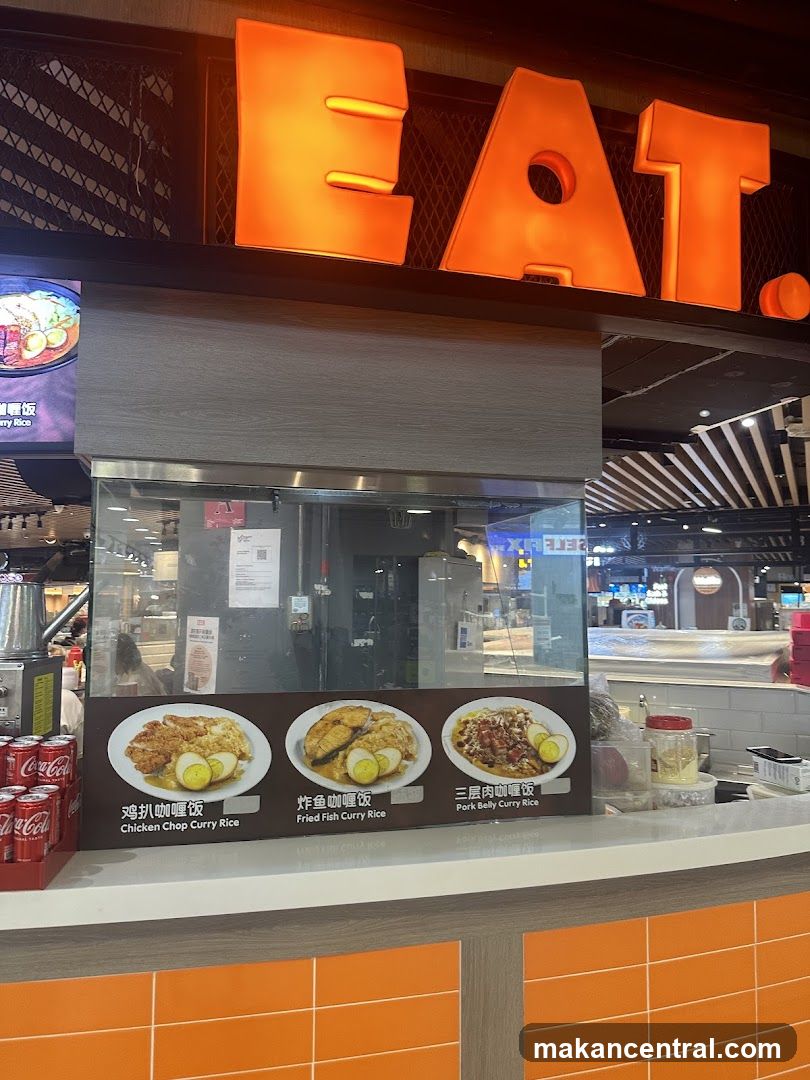 Food stall with menu