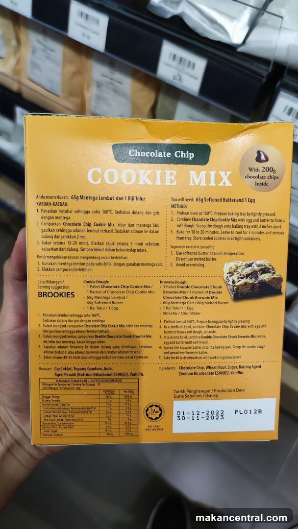 Chocolate Chip Cookie Mix Box