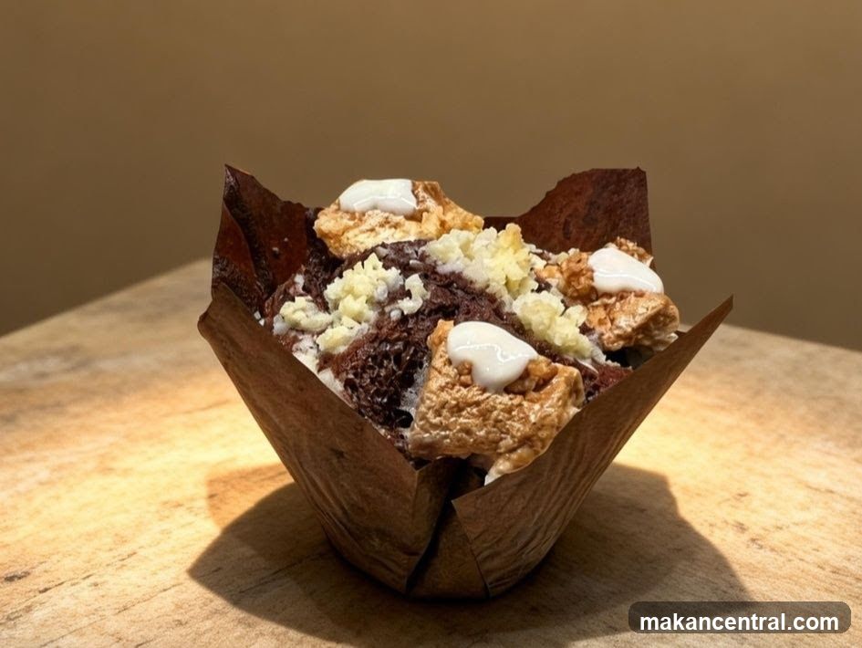 Chocolate Muffin with Toppings