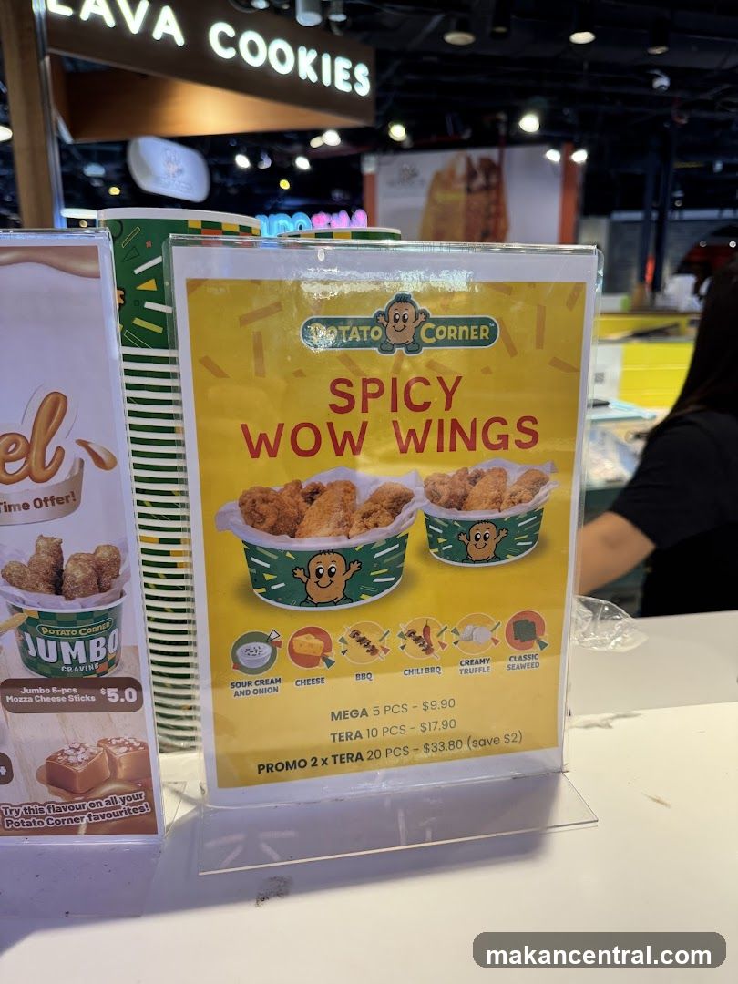 Spicy Wow Wings Menu