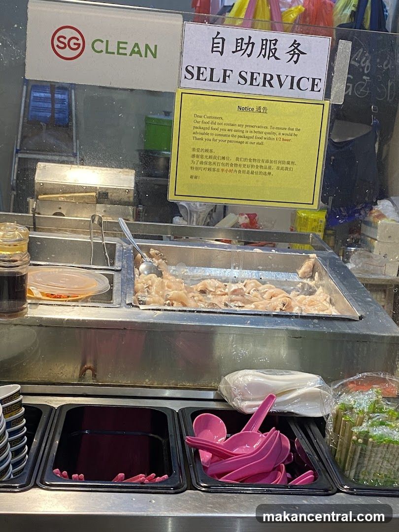 Self-Service Food Stall Notice