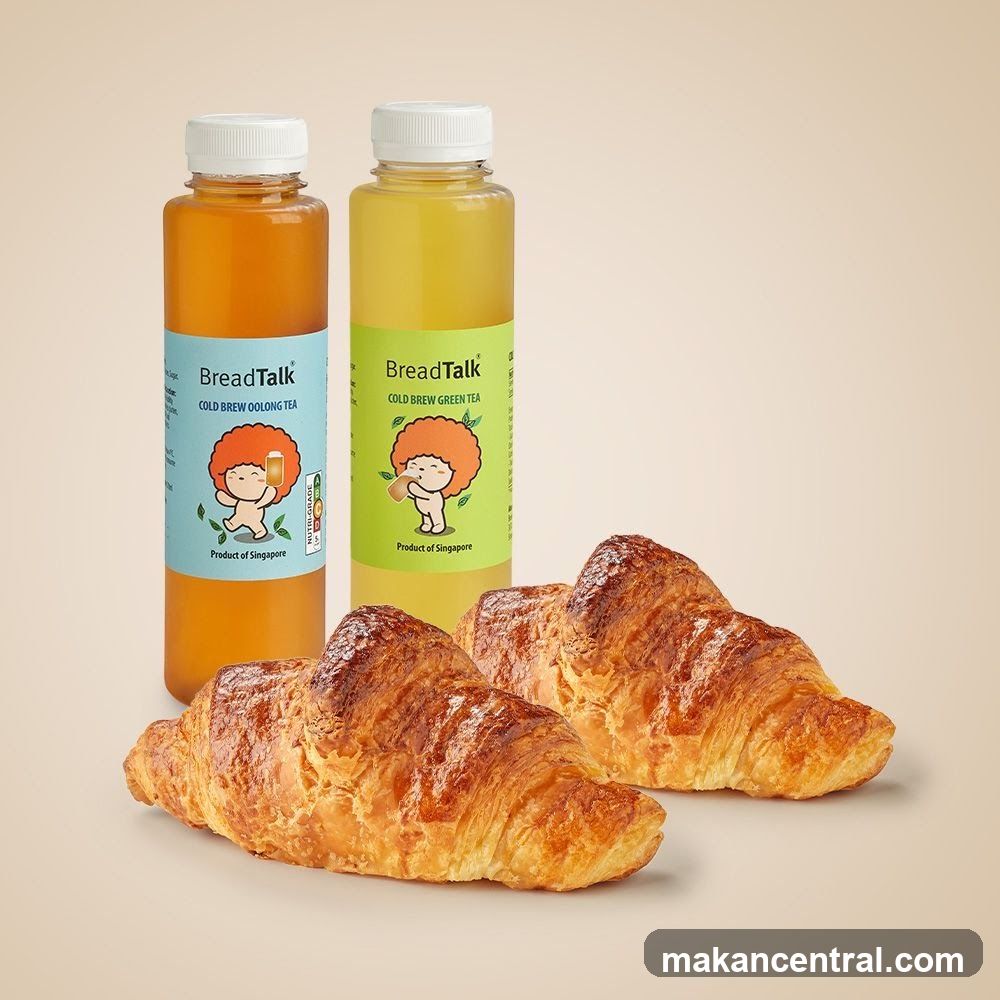 BreadTalk Cold Brew Teas and Croissants