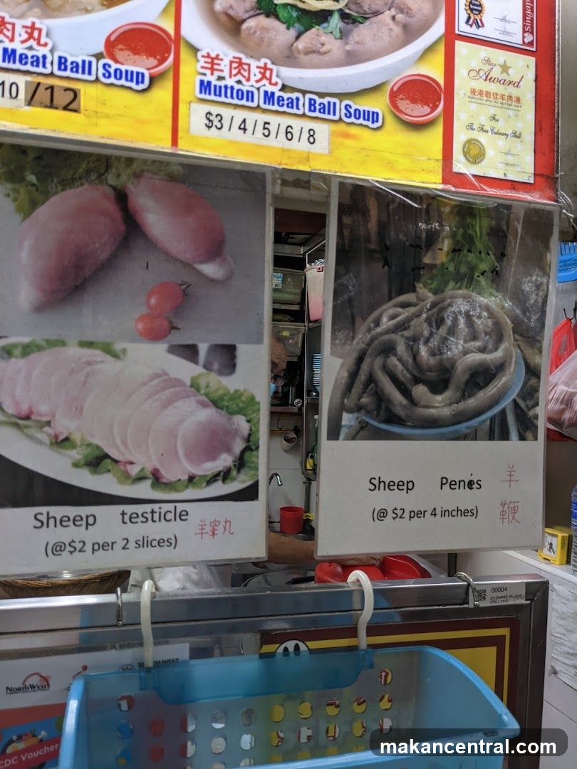 Food Stall Menu