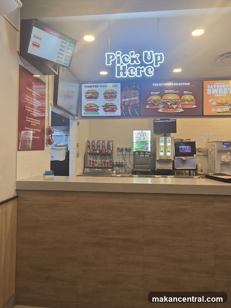 Burger Restaurant Pickup Counter