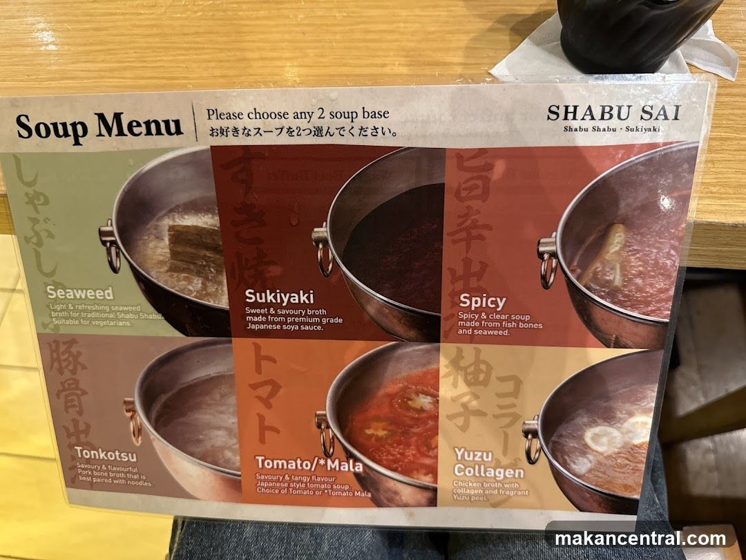 Soup Menu
