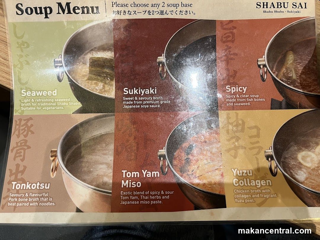Soup Menu