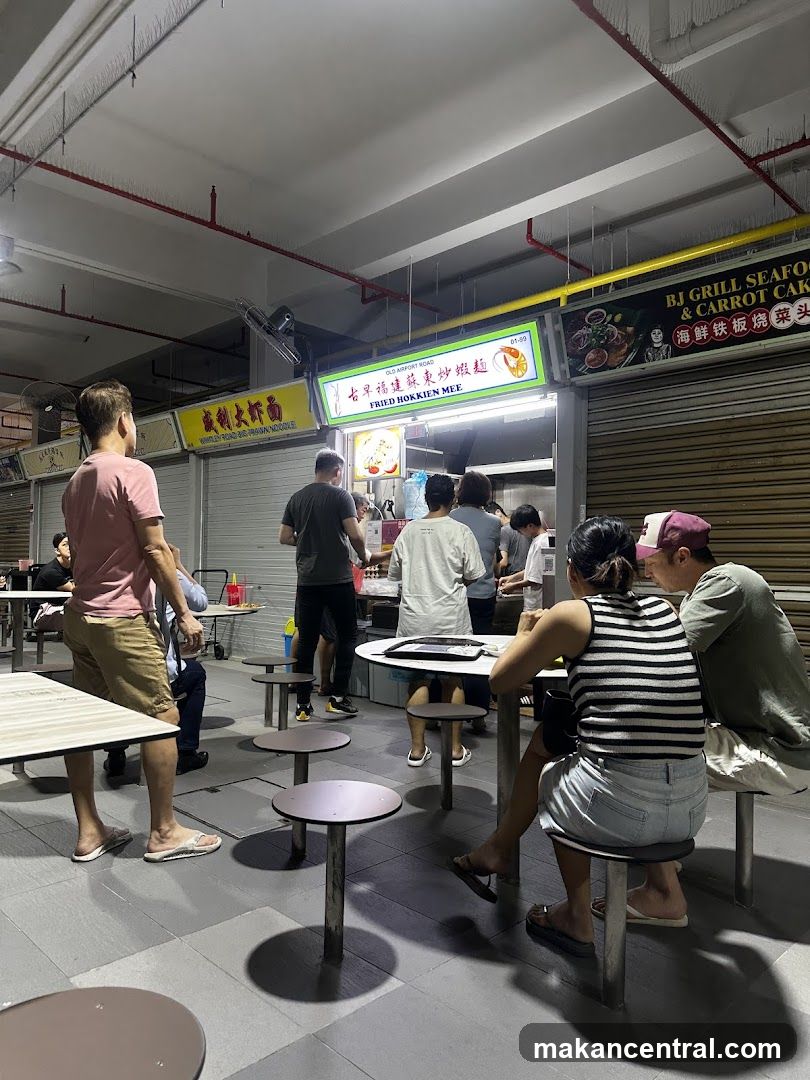 Food Stall with Customers