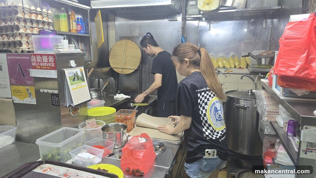 Kitchen Staff Preparing Food