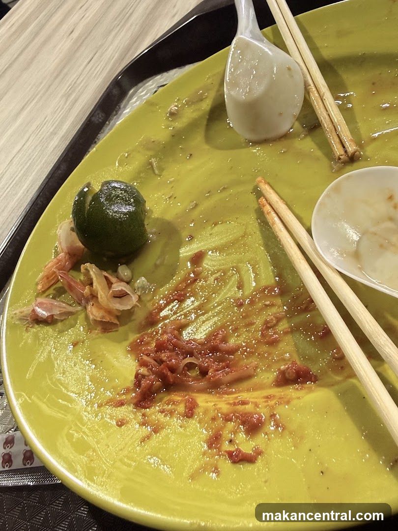 Dirty Plate with Leftovers