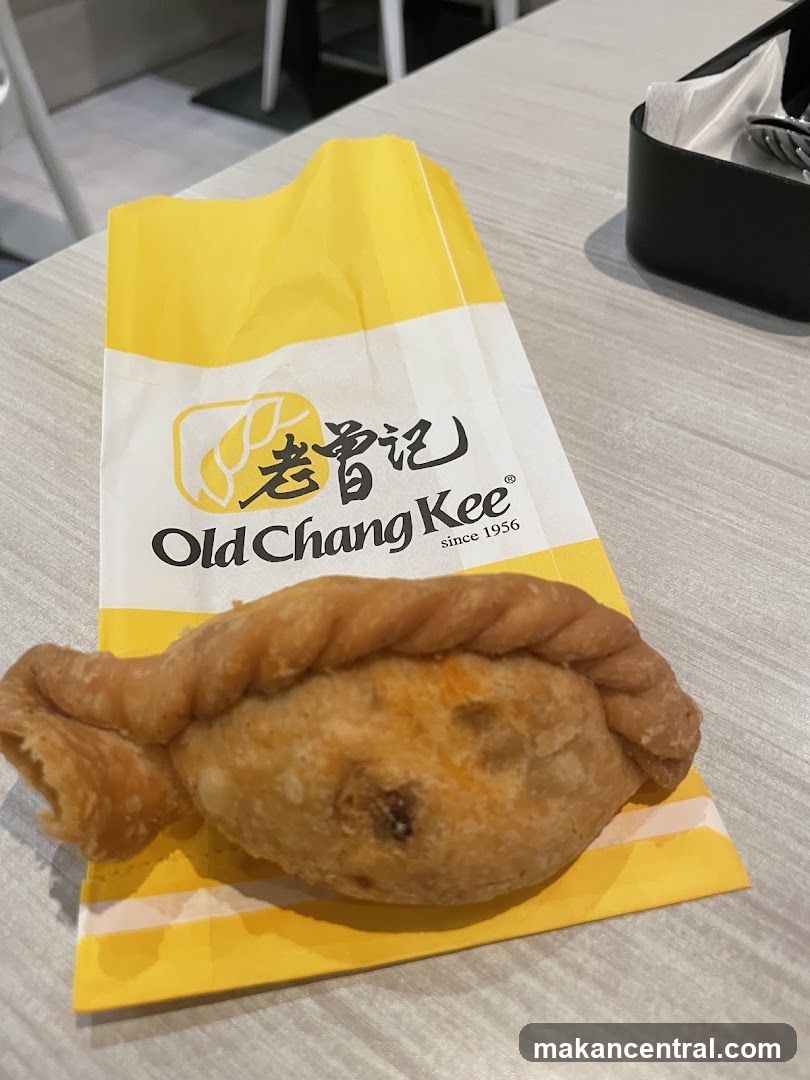 Pastry on Old Chang Kee Bag